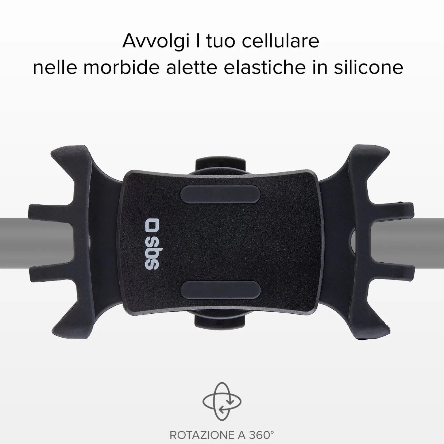 Porta cellulare fino a 6,5 pollici per monopattino e bici ruotabile a 360°