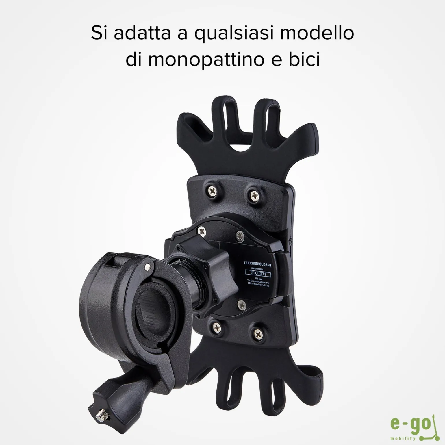 Porta cellulare fino a 6,5 pollici per monopattino e bici ruotabile a 360°