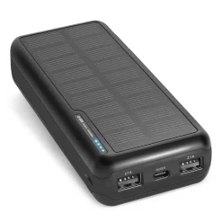 Power bank 20.000 mAh con pannello solare