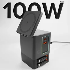 Power Dock Wireless 6 in 1 100W compatibile MagSafe