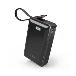 Powerbank 20.000 mAh, cavo USB-C integrato, 1 uscita USB-C PD 20W e USB-A 22.5W