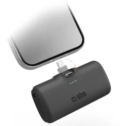 Powerbank 5000 mAh con connettore USB-C pieghevole