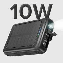 Powerbank solare 5000 mAh con ricarica wireless
