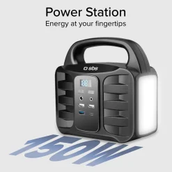 Stazione di ricarica portatile 150 Watt - con USB-A, USB-C, presa AC, presa DC
