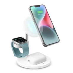 Stazione di ricarica wireless verticale 3 in 1