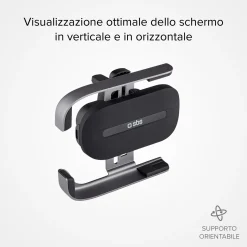 Supporto auto per telefono con ricarica rapida Wireless e chiusura automatica
