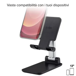 Supporto da tavolo pieghevole per smartphone e tablet