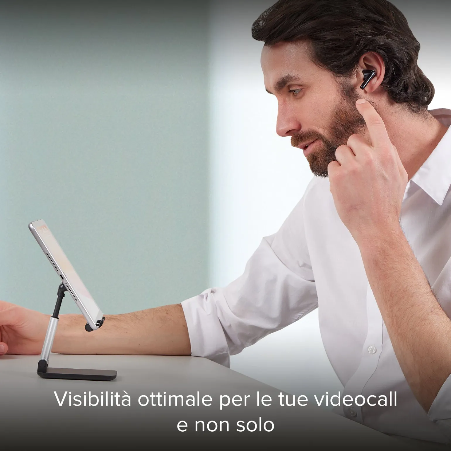 Supporto da tavolo pieghevole per smartphone e tablet