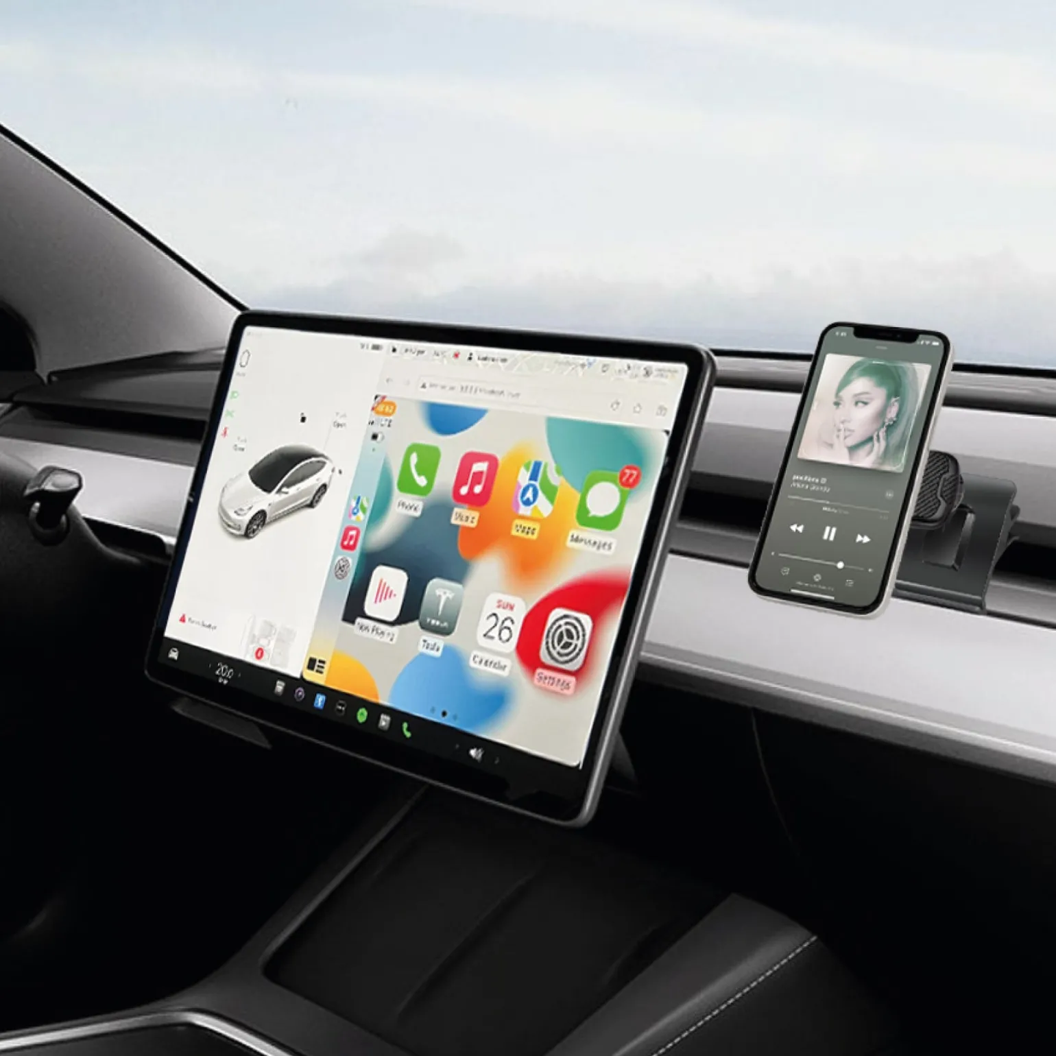 Supporto per auto per Tesla 3, S, X, Y