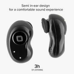 Twin Black Gem - Auricolari True Wireless Stereo semi in-ear