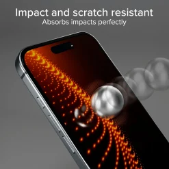 Vetrino ultraresistente per iPhone 16 Pro Max con tecnologia D3O con applicatore