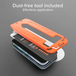 Vetrino ultraresistente per iPhone 16 Pro Max con tecnologia D3O con applicatore