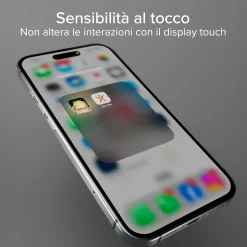 Vetrino ultraresistente per iPhone 16 Pro con tecnologia D3O