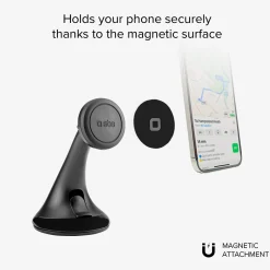 Wind Wide - Supporto auto orientabile per telefono con fissaggio a ventosa